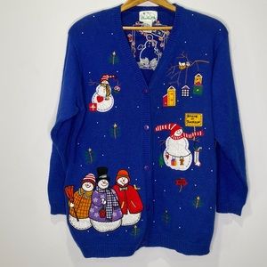 The Quacker Factory Sweater Cardigan Size M